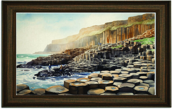 Giant's Causeway watercolour