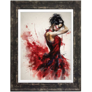 Flamenco dancer watercolour painting